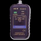 YC-6410   光源表.使用紅外線LED,波長(zhǎng)范圍: 850nm,頻率選擇模式: 270Hz / 1KHz / 2KHz / CW.輸出功率: CW-18dBm
,光功率輸出不確定度: ± 0.5dB.穩(wěn)定度(25℃ & 5分鐘熱機(jī)): 0.1dB / 8hrs.低電力指示燈,連接器:ST,FC,SC,或其它
 
