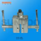 SJJ-13實驗夾具 ,適用范圍：木塊、玻璃、皮革、紙張等片狀，塊狀物材料推拉力，破壞力測試。 最大負荷：5000N