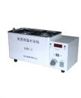  HH-2水浴鍋.工作水箱不銹鋼成形，抗腐蝕性能強(qiáng)。溫控精確，數(shù)字顯示，自動(dòng)控溫。帶有磁力攪拌，工作中水溫均勻?？讛?shù):2
加熱功能:500W.熔絲管:3A.溫控范圍:室溫-100℃.溫升速度:從室溫升至-100℃≤±70mins.溫度均勻性:±1℃.使用環(huán)境:環(huán)境溫度 16-40℃, 相對(duì)溫度≤80℃.控溫精度:≤±1℃