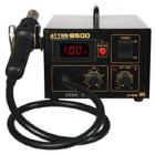 ·傳感器閉合回路控制，溫度精確穩(wěn)定,可安全拆焊QFP,PLCC,SOP,BGA

  等對溫度敏感的元器件。

·智能冷卻系統(tǒng)，工作完畢關(guān)機(jī)后延時送風(fēng),風(fēng)溫低于100℃后自動切斷電源。

·采用原裝進(jìn)口發(fā)熱絲，升溫快速，使用壽命長，焊接安全性能好，溫度恒定可調(diào)。

·采用原裝進(jìn)口氣泵、低振動、無噪音設(shè)計、保持工作環(huán)境的清靜。

·設(shè)計溫度采用數(shù)碼LED顯示，使操作更方便。

·防靜電設(shè)計，防止因靜電及漏電而損壞PCB板。
