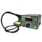 ·采用不銹鋼發(fā)熱芯，與烙鐵頭緊密接觸，測溫靈敏，回溫迅速，且壽命長。

·發(fā)熱芯與烙鐵頭分體設(shè)計，焊嘴與國際品牌相同通用，節(jié)省使用成本，更換方便。

·采用單片機(jī)控制，控溫精確、穩(wěn)定。

·旋鈕調(diào)節(jié)輸入數(shù)據(jù)、數(shù)碼管顯示、操作方便快捷，顯示直觀。

·智能化插卡溫度管理，防止操作人員誤調(diào)溫度，保證生產(chǎn)工藝。

·數(shù)字式校溫，校正準(zhǔn)確。
