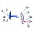 技術特征： 
(1)測量方式：反光彩色顯示
(2)測量點數(shù)（個）：2，（3）
(3)最大量程（mm）：200 
(4)讀數(shù)精度（mm）：1
(5)安裝錨孔直徑（mm）：28～33